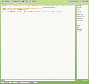 lightIRC 0.9.9 Channel View