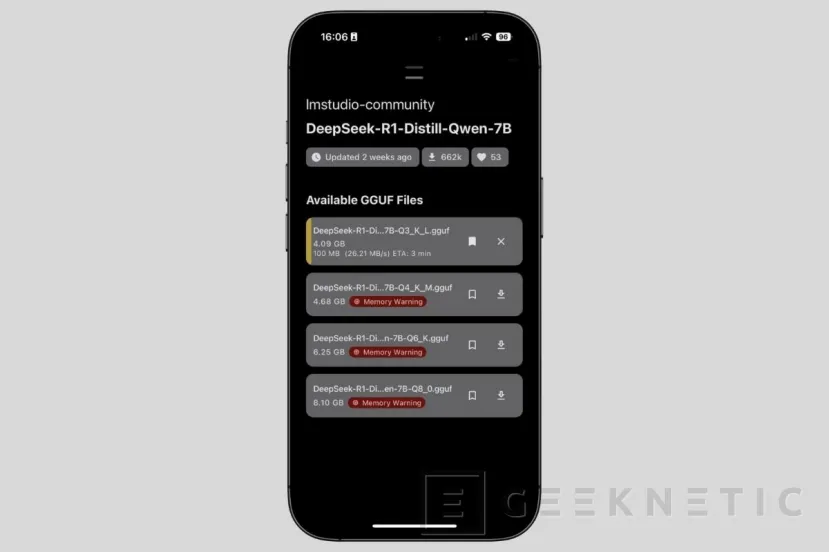 Geeknetic like this you can install an AI like Deepseek at home on your iPhone 4