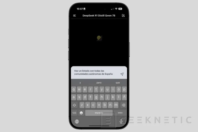 Geeknetic So you can install an AI like Deepseek at home on your iPhone 7