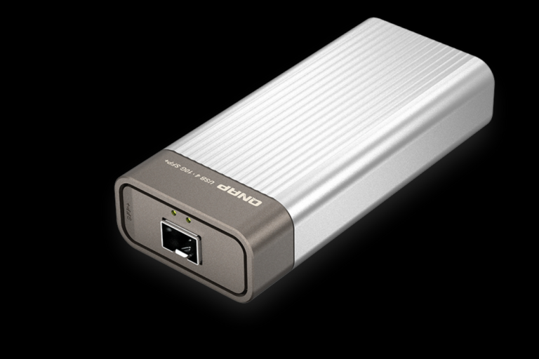 New QNAP adapters for 10 Gbps networks that connect to USB4 or Thunderbolt 3/4


