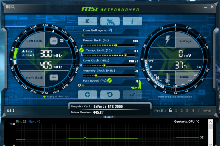 MSI afterburner adds compatibility with Nvidia Smooth motion in your last Build


