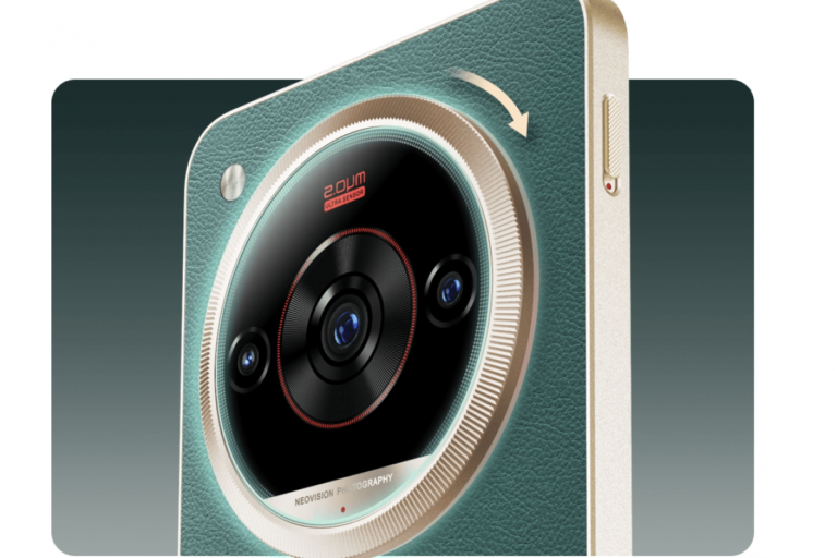 The Zte Nubia Focus 2 Ultra integrates a rotating lens to adjust the zoom


