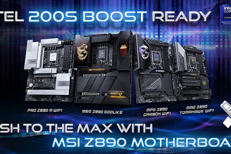 MSI is available 15 plates with Z890 chipset compatible with Intel 200s Boost


