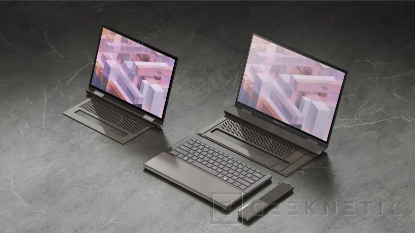 Geeknetic Compal adapt x laptops offer a simple modular design with high performance AI functions 2