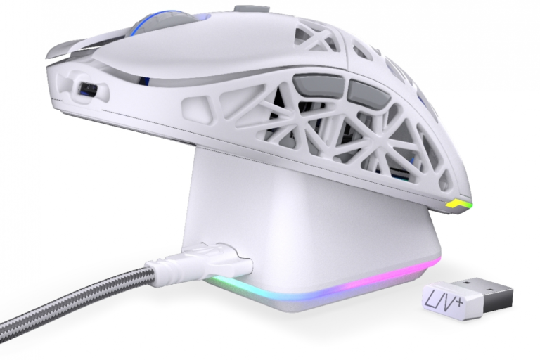 Endorfy launches new light gaming mice of the LIV range with triple connectivity and white finish



