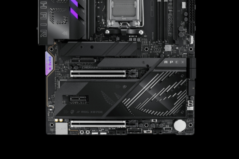 Asus has replaced the PCIE Q-Read one improved on its last X870E Apex plate


