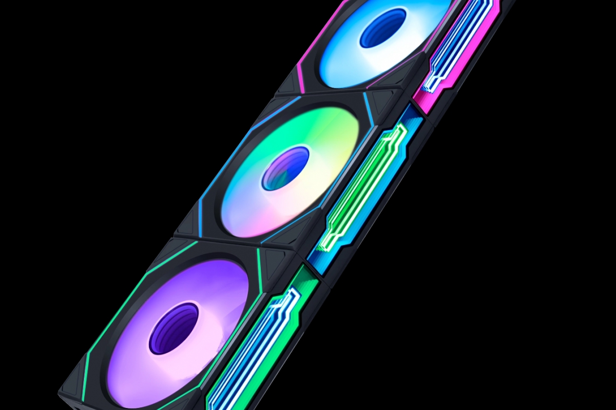 Wireless fans Lian Lian Li Uni Fan SL-INFINITY can modify their spin-free rotation speed without cables