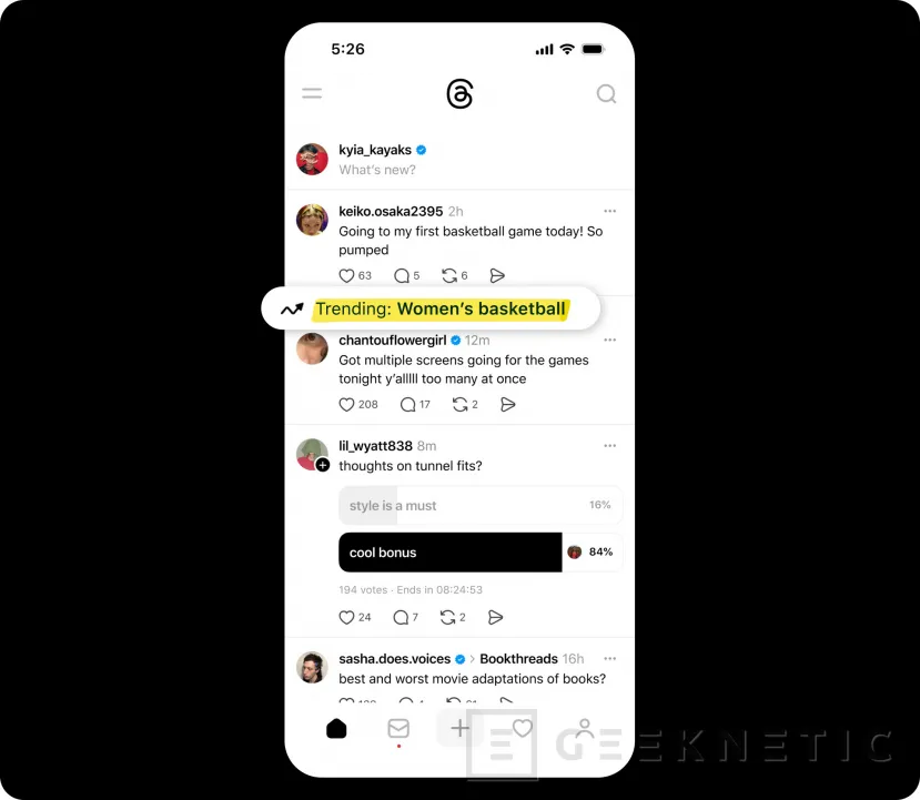 Geeknetic Threads continues to mark distances with Instagram and now incorporates direct messages 2
