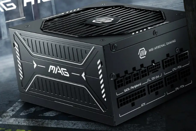 New MSI MAG A1000GLS PCIE power supply with 1,000 W and Gold efficiency


