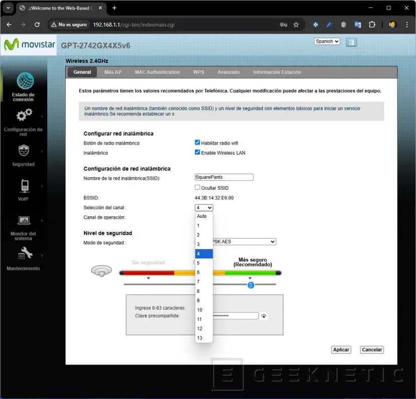Geeknetic improves your wifi coverage by choosing the best channel 7