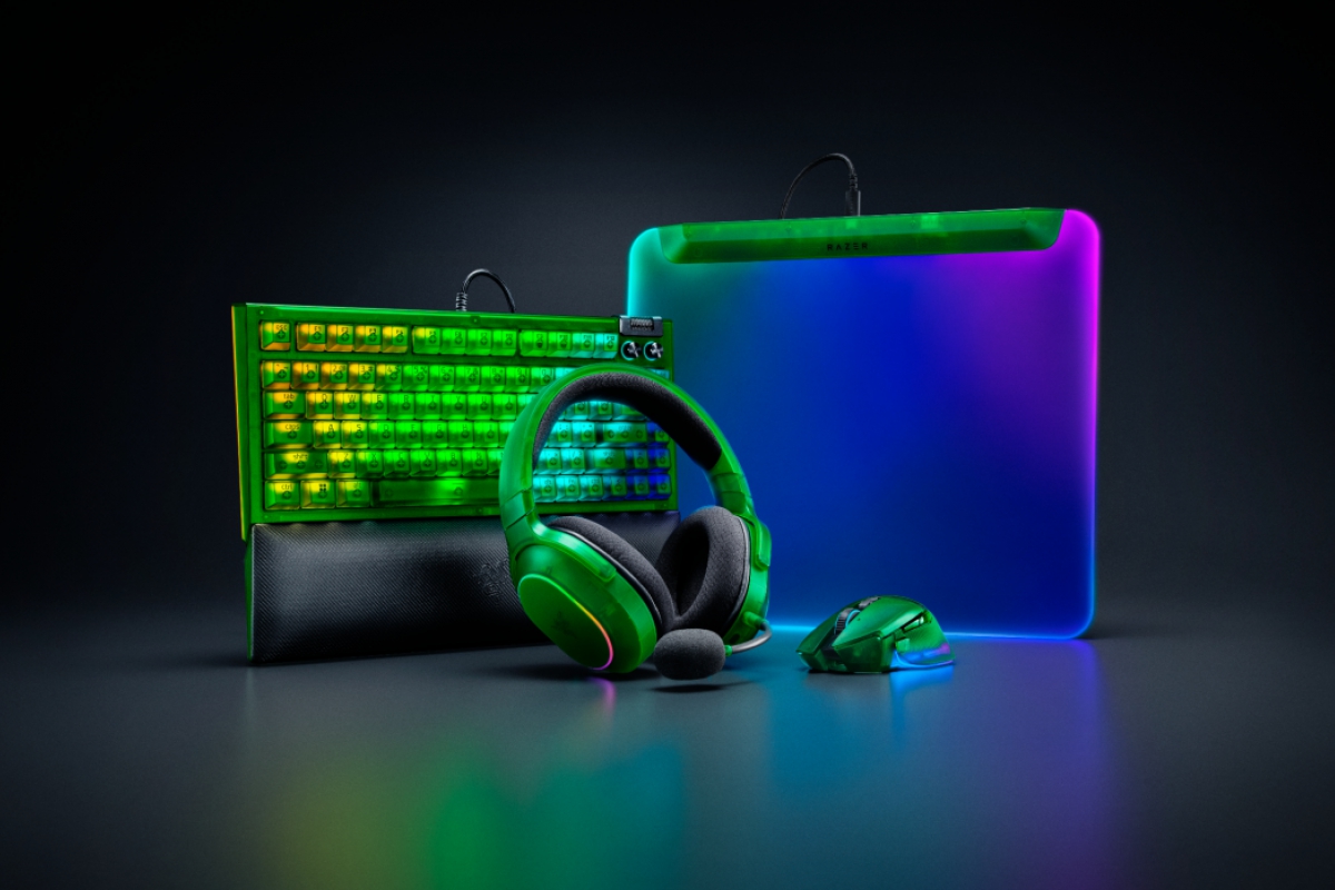 The new Razer Phantom range adds translucent housings and RGB lighting effects to gaming accessories