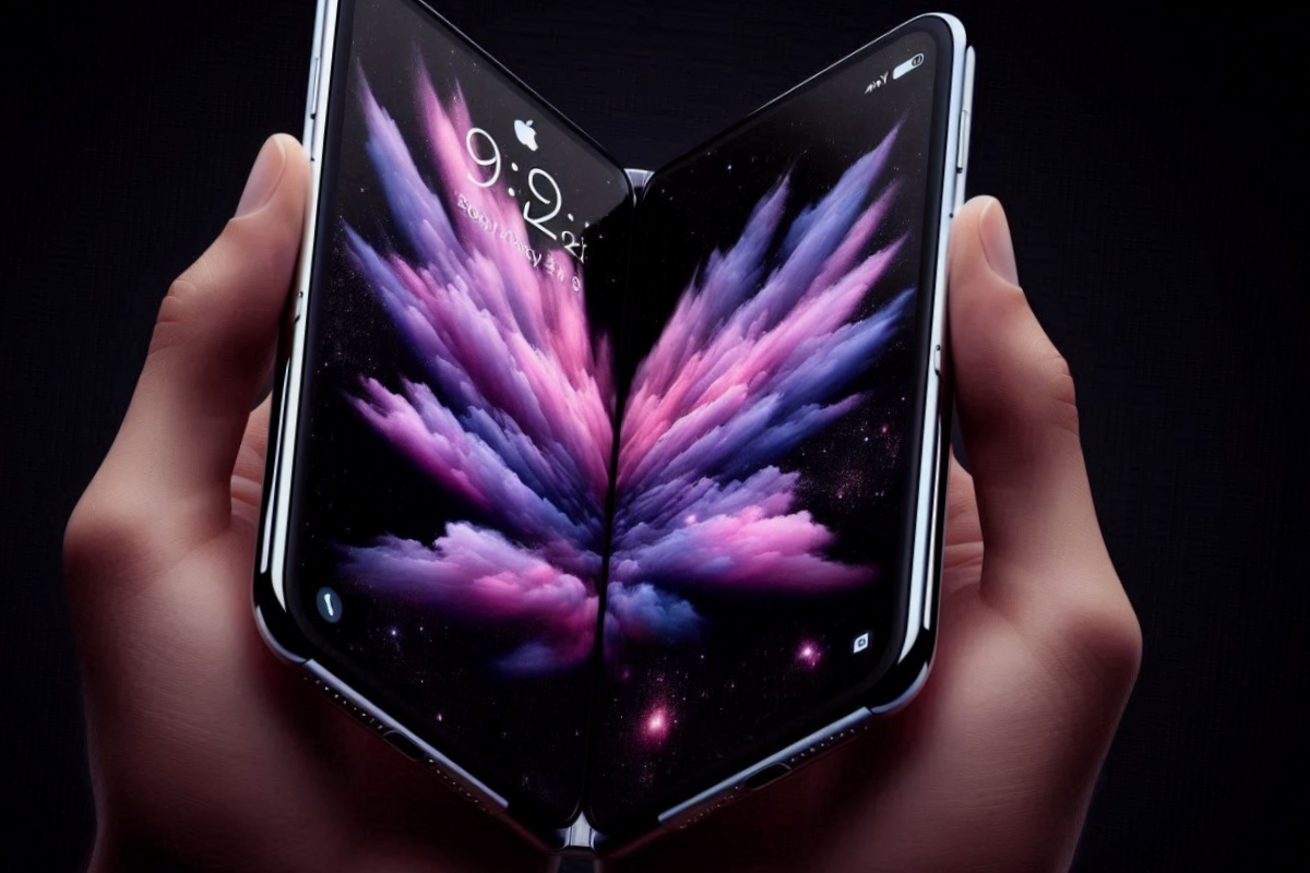 The folding iPhone will have a 7.7 -inch screen inside and 5.5 on the outside with design without folds