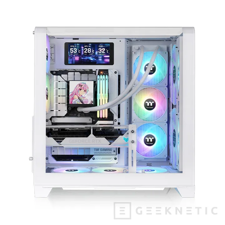 Geeknetic The new thermaltake view 390 Air offers a different panoramic format in 4 striking colors 3