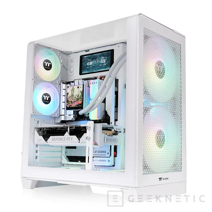Geeknetic The new thermaltake view 390 Air offers a different panoramic format in 4 striking colors 5