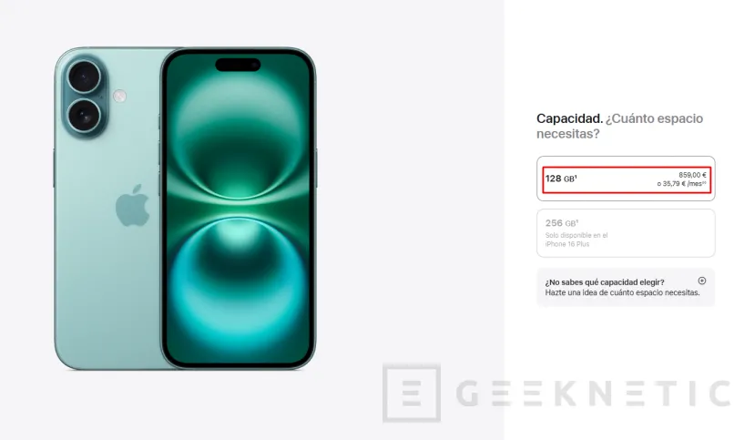 Geeknetic Apple reduces only 100 euros the iPhone 16 that also come with half storage that new iPhone 17 2 2