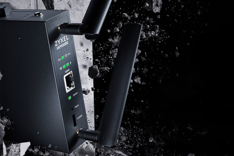 Zyxel IAP500BE BE5000 industrial WiFi 7 access point with Smart Mesh MLO, metal housing and Nebula management


