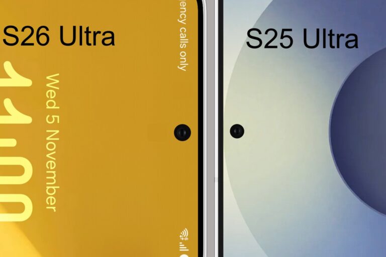 The Samsung Galaxy S26 Ultra will have a larger front camera hole


