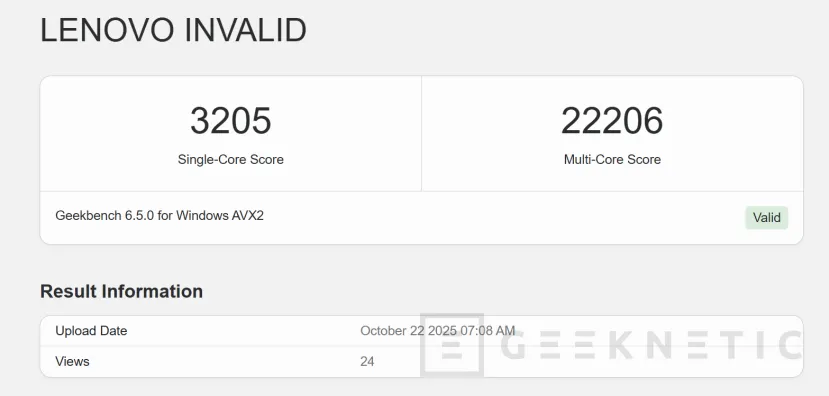 Geeknetic The Intel Core Ultra 7 270K Plus with 24 cores and 5.4 GHz appears on Geekbench, one of the new Arrow Lake Refresh 2