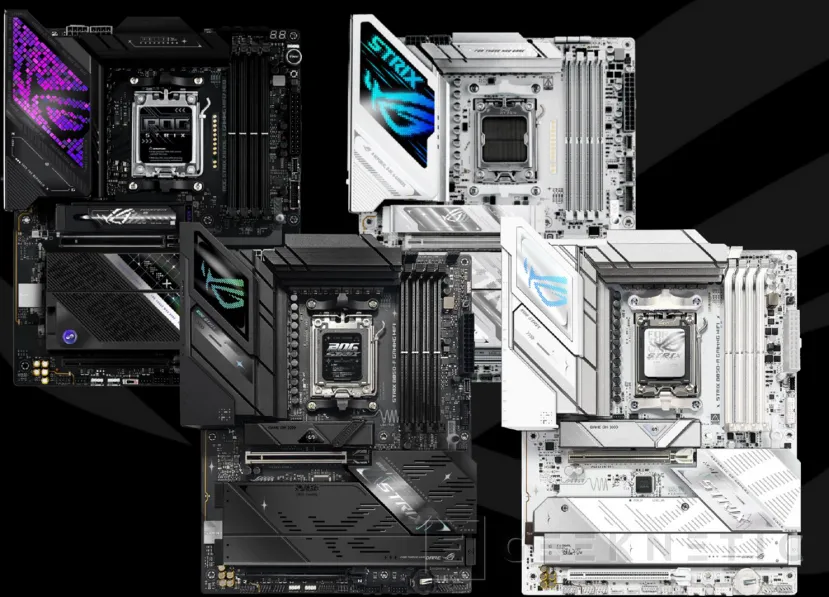 Geeknetic ASUS presents the ROG Crosshair X870E Glacial and the renewal of AM5 NEO 4 motherboards