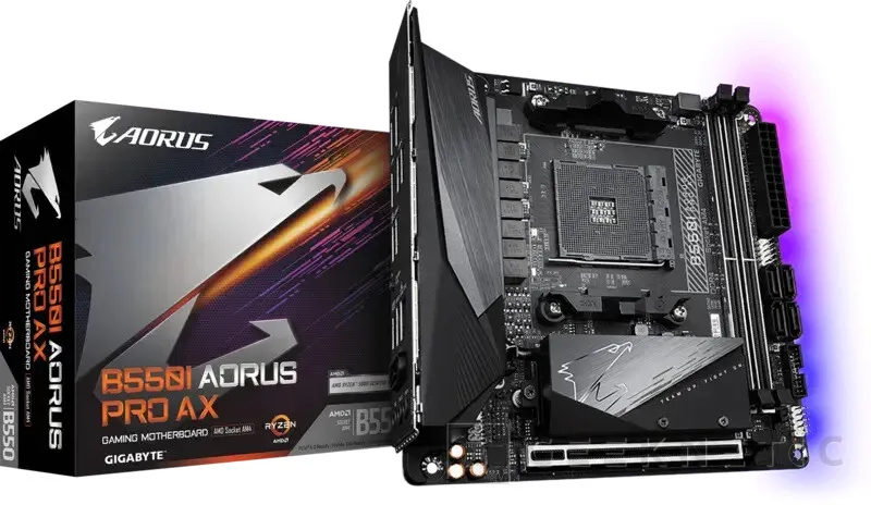 Geeknetic GIGABYTE reactivates AM4 in 2026 with four new boards: A520 and B550 in micro ATX and mini ITX, with ARGB, Q Flash Plus and up to M.2 PCIe 4.0 4