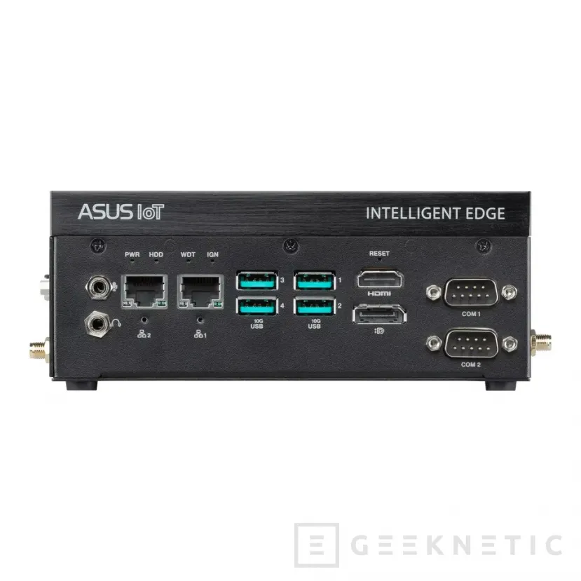 Geeknetic ASUS presents the PE1000U, a fanless industrial PC for DIN rail with lots of connectivity 3