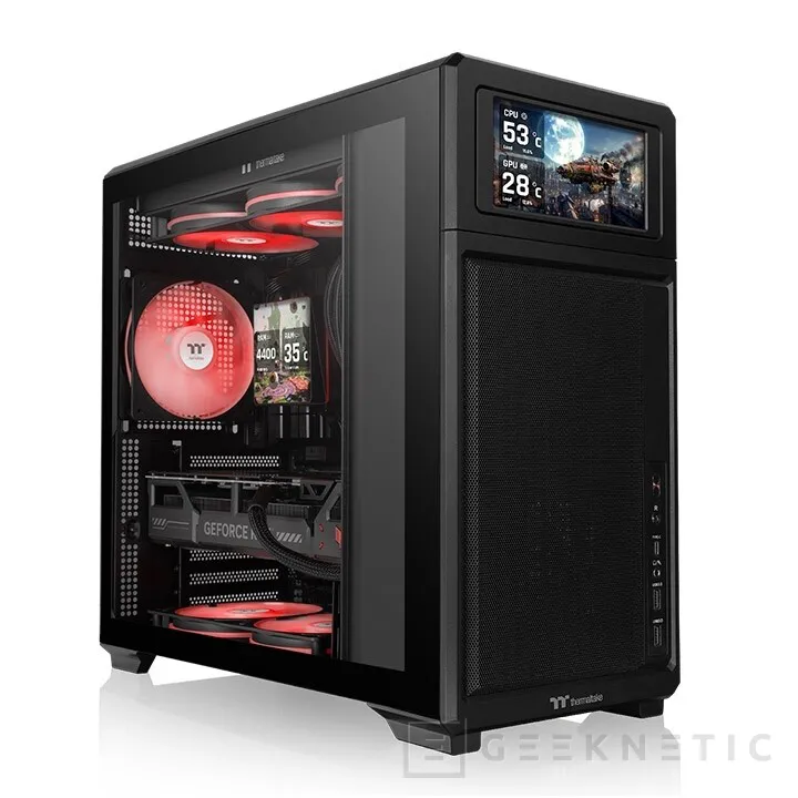 Geeknetic Thermaltake TR300: an ATX case that moves the power supply to the front to gain space where it matters most 3