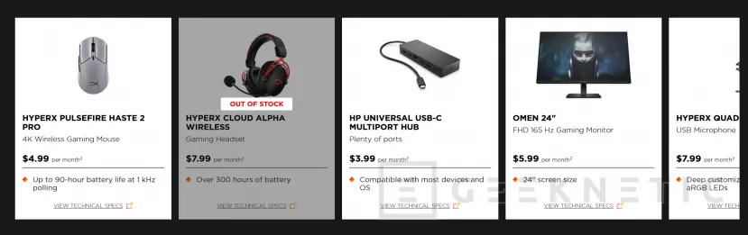 Geeknetic HP launches subscription model that includes OMEN gaming laptops starting at $49.99 per month 2