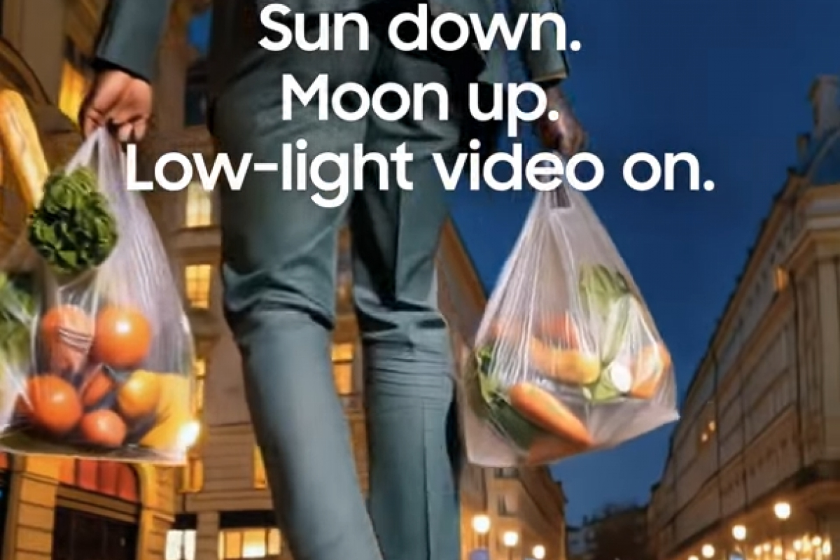 Samsung demonstrates low-light recording capabilities by showing video generated with the help of AI