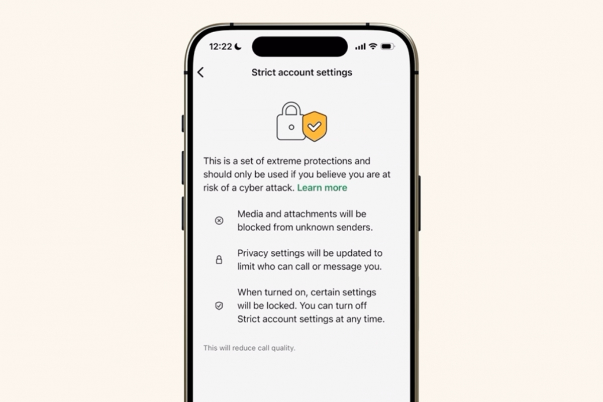 WhatsApp adds greater security with the Strict Settings function, ideal to avoid cyber attacks