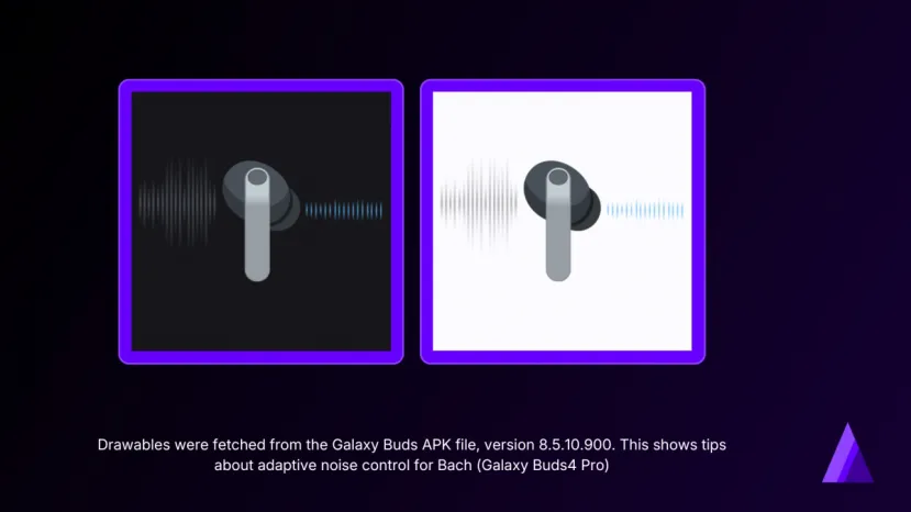 Geeknetic The Galaxy Buds 4 Pro are shown in renders and preview a change in focus focused on software 2