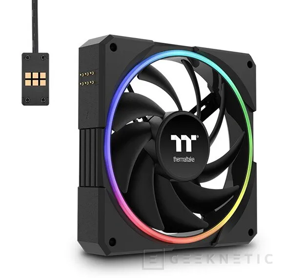 Geeknetic Thermaltake renews its TS EX RGB fans with integrated temperature sensor, magnetic connection and 120 and 140 mm 2 versions