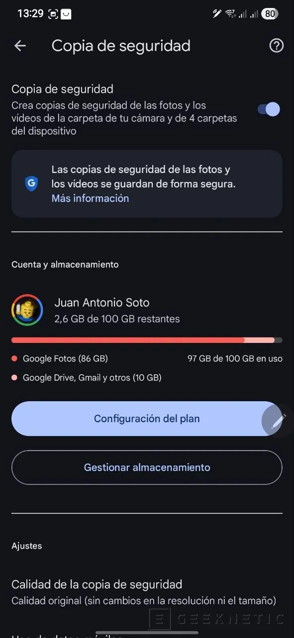Geeknetic How to make a full backup manually and automatically on Android 5