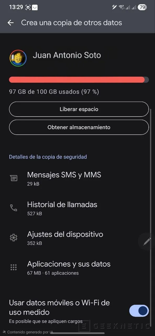 Geeknetic How to make a full backup manually and automatically on Android 11