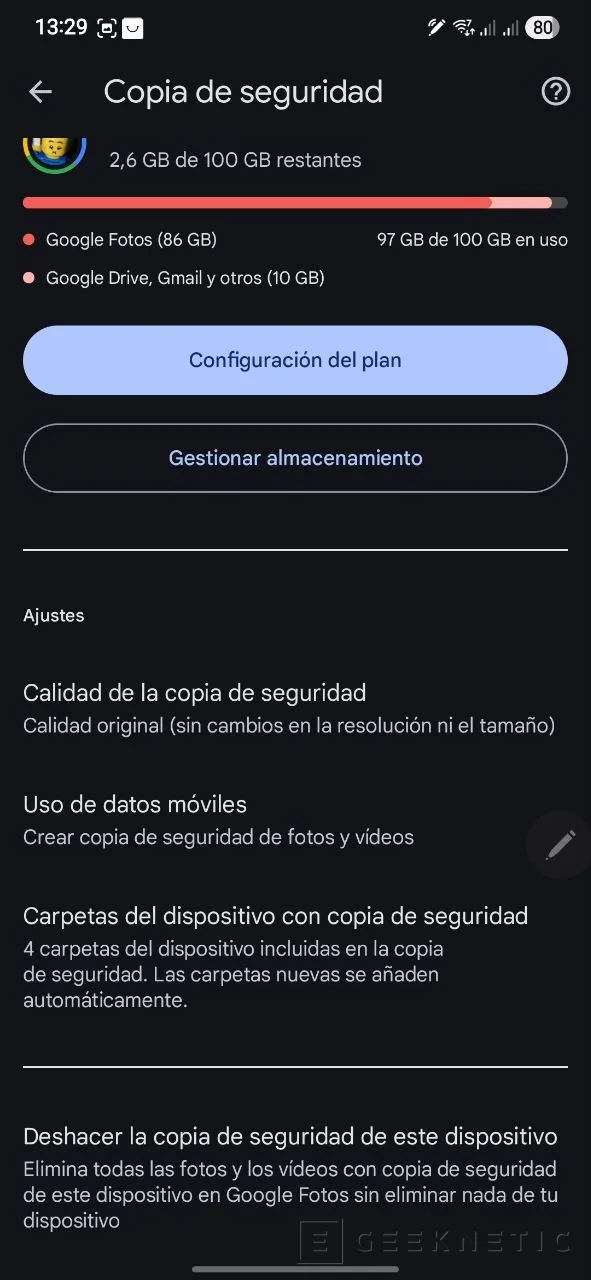 Geeknetic How to make a full backup manually and automatically on Android 9