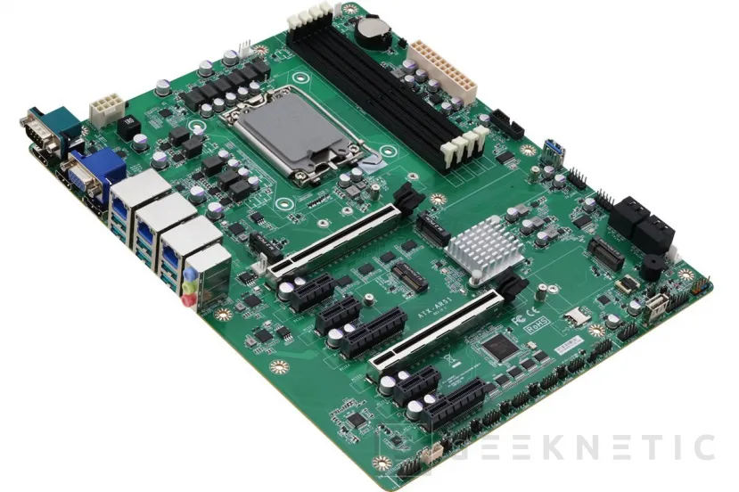 Geeknetic This is AAEON's ATX-Q870A: compatible with Arrow Lake-S and prepared for IA 2
