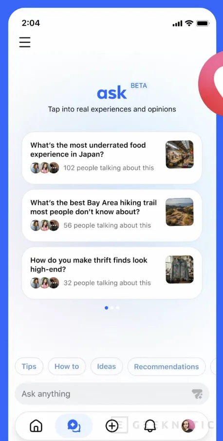 Geeknetic Meta tests Forum, a separate app for Facebook Groups that recovers the logic of the forum in the era of AI 2