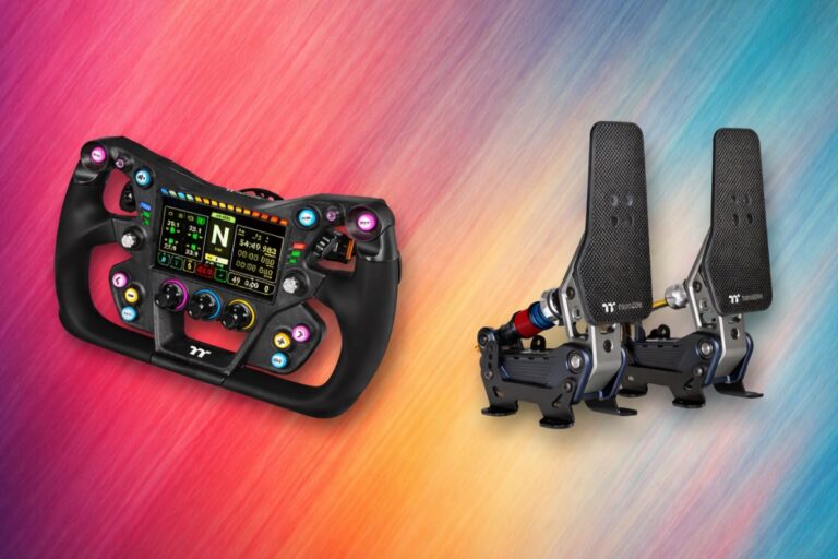 Thermaltake gets into serious sim racing with a new GT steering wheel and loadcell pedals designed for racing
