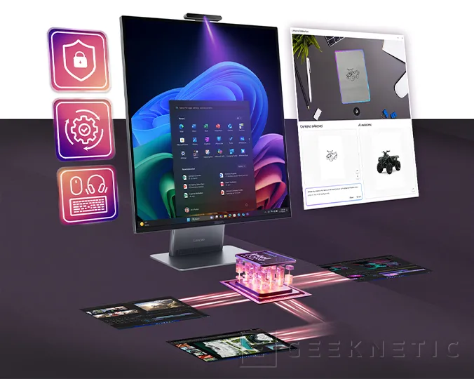 Geeknetic Lenovo bets on the 16:18 format in its new 28-inch all-in-one 2