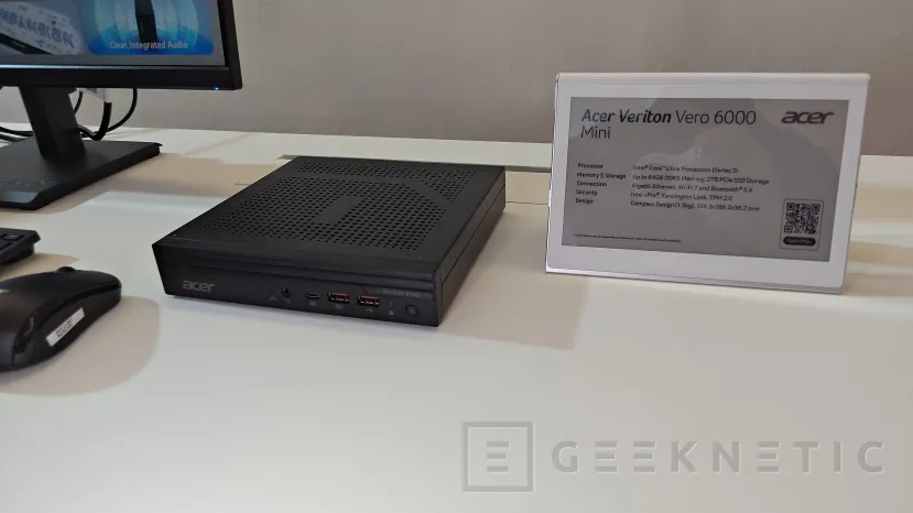 Geeknetic Acer shows us at Computex 2026 the new Veriton RA110, Vero mini PC and a compact tower with PCIe 2 expansion