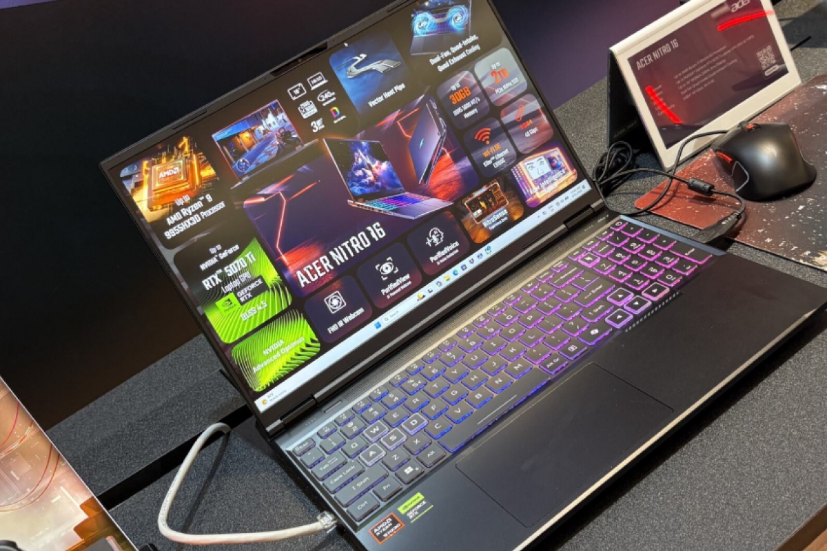 This is the brand's first laptop to use AMD 3D V-Cache technology with the Ryzen 9 9955HX3D