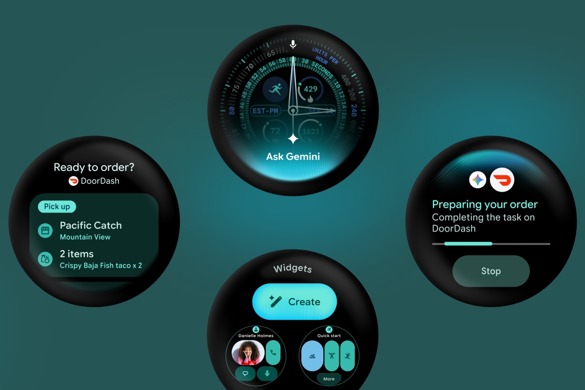 more battery, Widgets and Gemini for smart watches