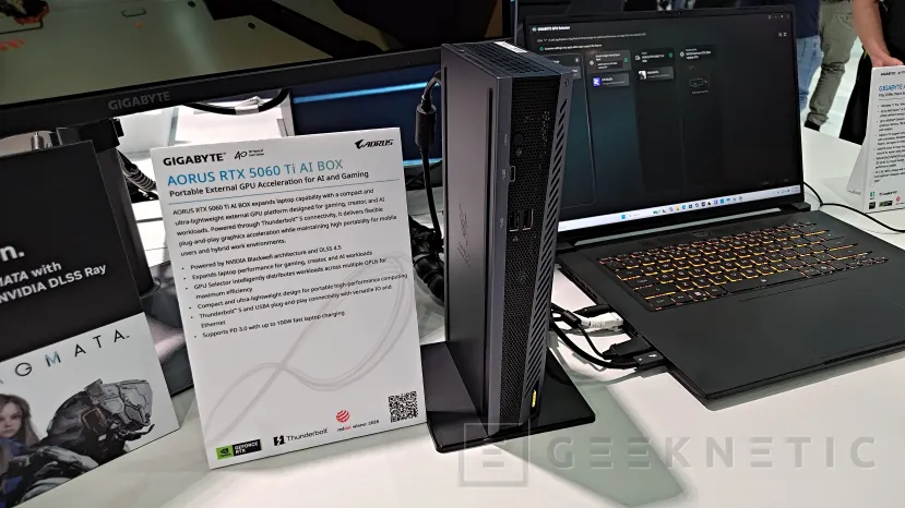 Geeknetic The AORUS RTX 5090 AI BOX has Thunderbolt 5, liquid cooling and more than 3,000 AI TOPS 3