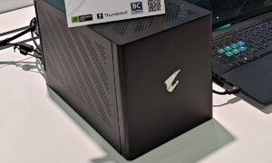 The AORUS RTX 5090 AI BOX has Thunderbolt 5, liquid cooling and more than 3,000 AI TOPS