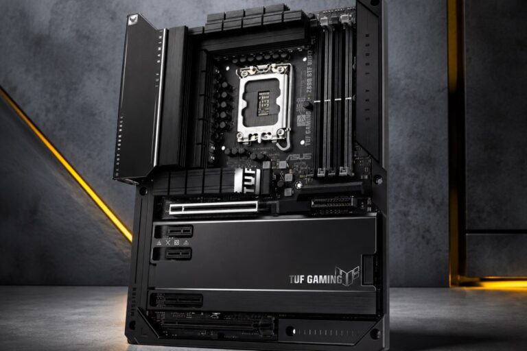 ASUS confirms TUF Gaming Z890-BTF WIFI7 motherboard with four M.2 slots and hidden connectors for Intel Core Ultra 200
