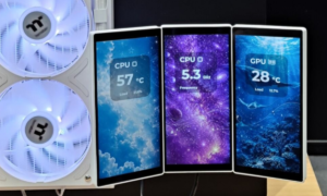 Thermaltake ST360 Trio Ultra: a liquid cooling with three folding LCD screens of 6 inches each