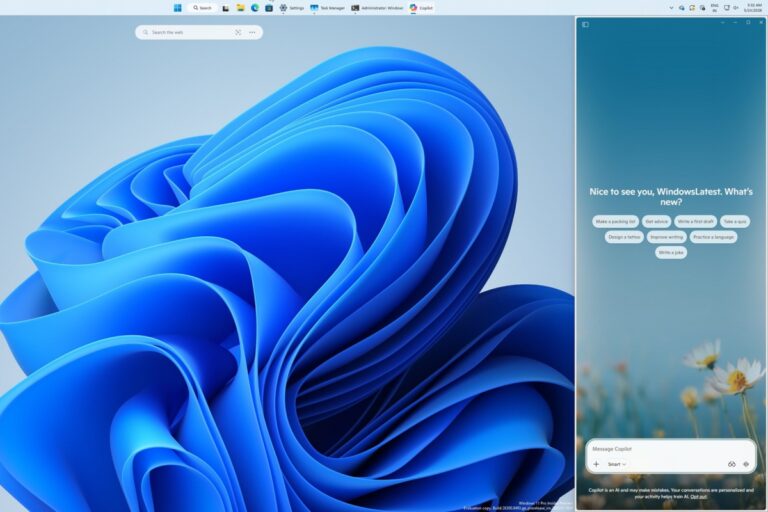 Microsoft will bring back the original design of Copilot+ with sidebar in Windows 11