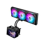 ASUS ROG Ryuo IV SLC 360 ARGB - All-in-One CPU Liquid Cooling System, Shorter Tubes, 6.67-Inch Curved AMOLED Display Supports Video or Custom System Information