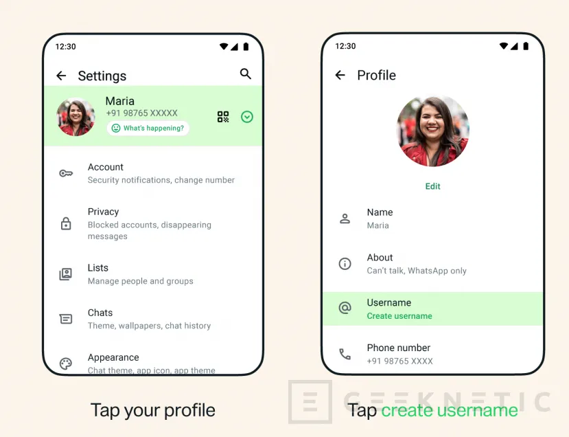 Geeknetic Whatsapp announces the arrival of usernames and aliases. 2 can be reserved progressively