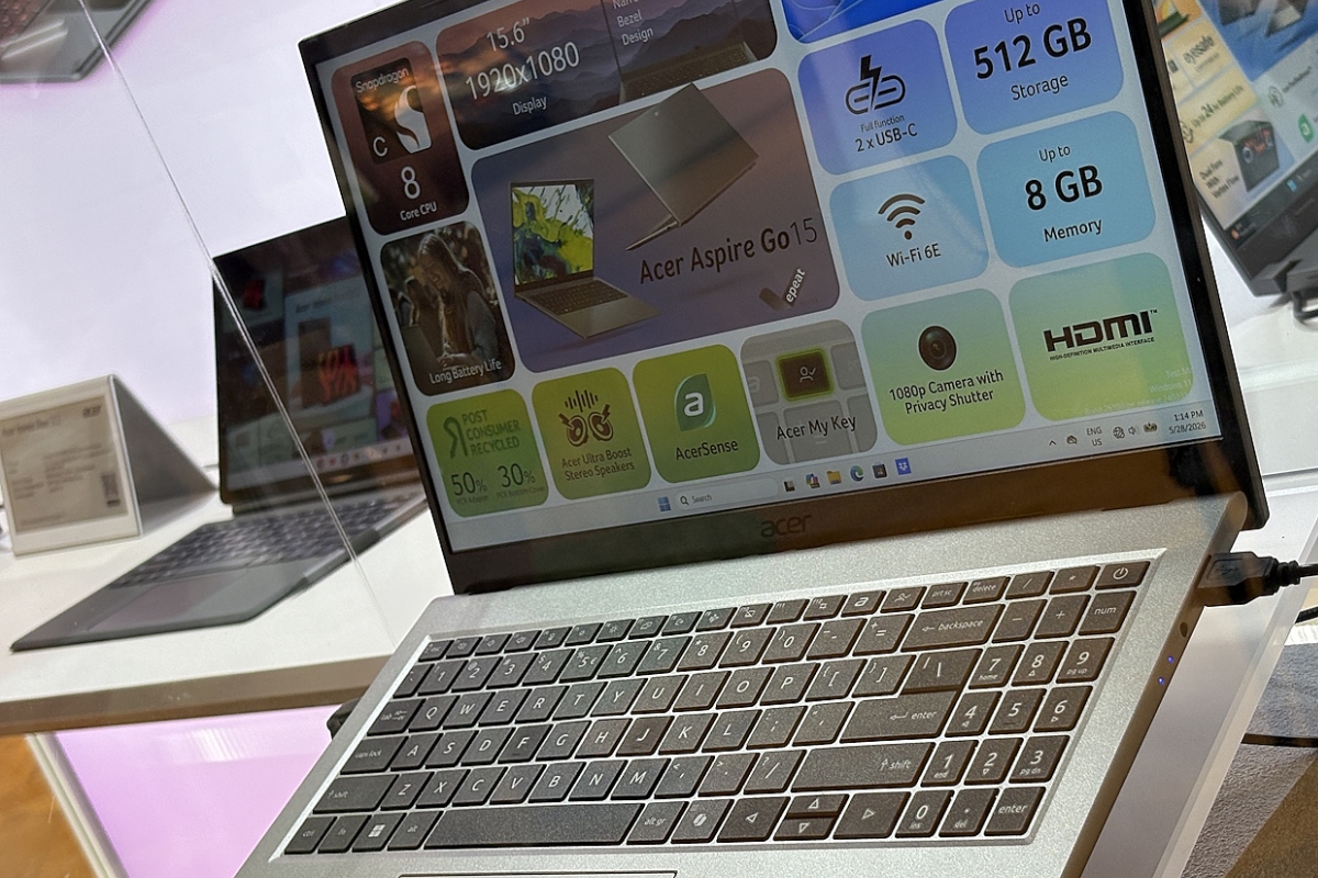 Acer Aspire Go 15 is based on Qualcomm Snapdragon C processors and costs 499 euros