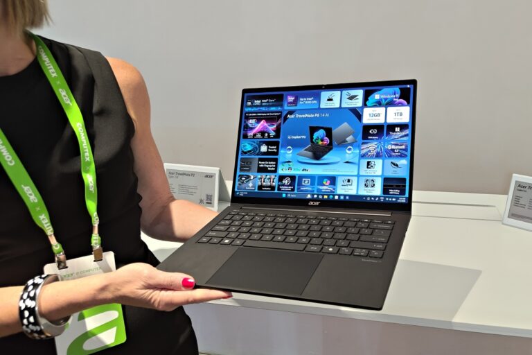 Acer TravelMate P6 14 AI drops the kilo and debuts the Comfort Touch design in its new professional range